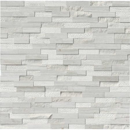 Msi White Oak Split Face Ledger Panel 6 In. X 24 In. Multi-Finish Marble Wall Tile, 6PK ZOR-PNL-0045